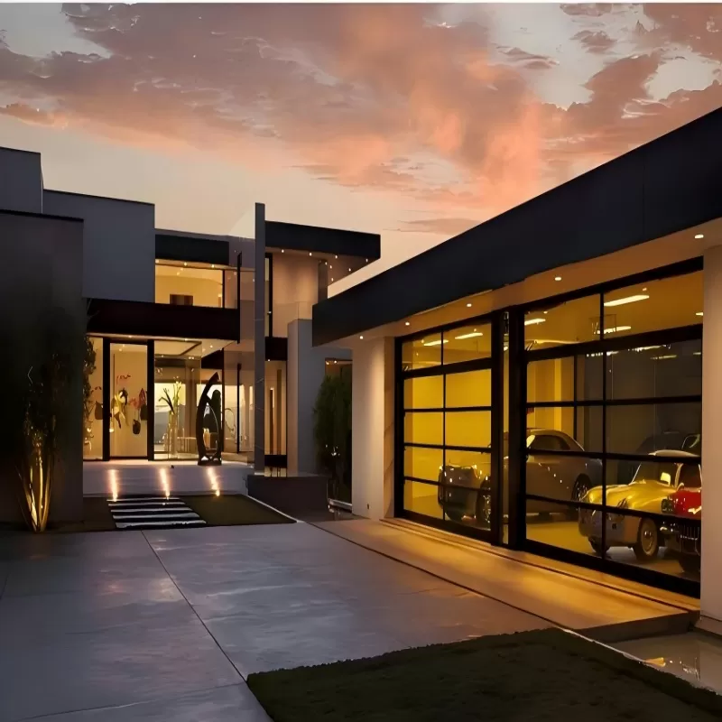 Aluminum Alloy Framed Glass Door